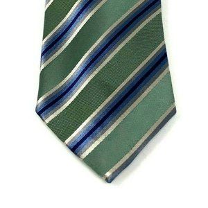 KENNETH COLE REACTION Mens Necktie TIE Green Blue